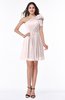 Casual A-line One Shoulder Sleeveless Half Backless Bow Bridesmaid Dresses