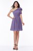 Casual A-line One Shoulder Sleeveless Half Backless Bow Bridesmaid Dresses