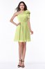Casual A-line One Shoulder Sleeveless Half Backless Bow Bridesmaid Dresses