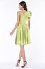 Casual A-line One Shoulder Sleeveless Half Backless Bow Bridesmaid Dresses