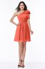 Casual A-line One Shoulder Sleeveless Half Backless Bow Bridesmaid Dresses