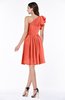 Casual A-line One Shoulder Sleeveless Half Backless Bow Bridesmaid Dresses