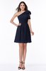 Casual A-line One Shoulder Sleeveless Half Backless Bow Bridesmaid Dresses