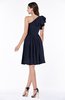 Casual A-line One Shoulder Sleeveless Half Backless Bow Bridesmaid Dresses