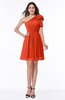 Casual A-line One Shoulder Sleeveless Half Backless Bow Bridesmaid Dresses