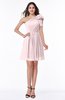 Casual A-line One Shoulder Sleeveless Half Backless Bow Bridesmaid Dresses