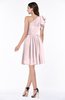 Casual A-line One Shoulder Sleeveless Half Backless Bow Bridesmaid Dresses