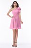 Casual A-line One Shoulder Sleeveless Half Backless Bow Bridesmaid Dresses