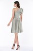 Casual A-line One Shoulder Sleeveless Half Backless Bow Bridesmaid Dresses