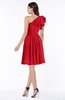 Casual A-line One Shoulder Sleeveless Half Backless Bow Bridesmaid Dresses