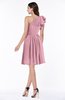 Casual A-line One Shoulder Sleeveless Half Backless Bow Bridesmaid Dresses