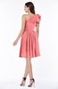 Casual A-line One Shoulder Sleeveless Half Backless Bow Bridesmaid Dresses