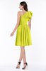 Casual A-line One Shoulder Sleeveless Half Backless Bow Bridesmaid Dresses