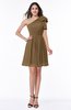 Casual A-line One Shoulder Sleeveless Half Backless Bow Bridesmaid Dresses