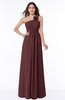 Informal Empire One Shoulder Sleeveless Chiffon Plus Size Bridesmaid Dresses