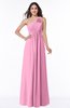 Informal Empire One Shoulder Sleeveless Chiffon Plus Size Bridesmaid Dresses