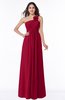 Informal Empire One Shoulder Sleeveless Chiffon Plus Size Bridesmaid Dresses