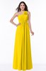 Informal Empire One Shoulder Sleeveless Chiffon Plus Size Bridesmaid Dresses