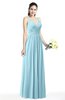 Simple Spaghetti Sleeveless Chiffon Sash Plus Size Bridesmaid Dresses
