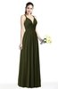 Simple Spaghetti Sleeveless Chiffon Sash Plus Size Bridesmaid Dresses