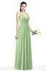 Simple Spaghetti Sleeveless Chiffon Sash Plus Size Bridesmaid Dresses