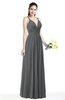 Simple Spaghetti Sleeveless Chiffon Sash Plus Size Bridesmaid Dresses