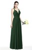 Simple Spaghetti Sleeveless Chiffon Sash Plus Size Bridesmaid Dresses