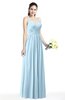 Simple Spaghetti Sleeveless Chiffon Sash Plus Size Bridesmaid Dresses