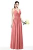 Simple Spaghetti Sleeveless Chiffon Sash Plus Size Bridesmaid Dresses