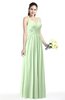 Simple Spaghetti Sleeveless Chiffon Sash Plus Size Bridesmaid Dresses