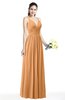 Simple Spaghetti Sleeveless Chiffon Sash Plus Size Bridesmaid Dresses