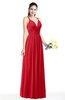 Simple Spaghetti Sleeveless Chiffon Sash Plus Size Bridesmaid Dresses