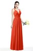 Simple Spaghetti Sleeveless Chiffon Sash Plus Size Bridesmaid Dresses