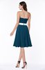 Sexy A-line Zipper Chiffon Knee Length Plus Size Bridesmaid Dresses