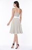 Sexy A-line Zipper Chiffon Knee Length Plus Size Bridesmaid Dresses
