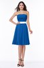 Sexy A-line Zipper Chiffon Knee Length Plus Size Bridesmaid Dresses