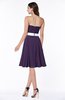 Sexy A-line Zipper Chiffon Knee Length Plus Size Bridesmaid Dresses