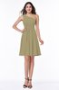 Elegant Asymmetric Neckline Sleeveless Half Backless Chiffon Mini Plus Size Bridesmaid Dresses