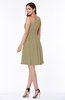Elegant Asymmetric Neckline Sleeveless Half Backless Chiffon Mini Plus Size Bridesmaid Dresses