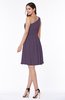 Elegant Asymmetric Neckline Sleeveless Half Backless Chiffon Mini Plus Size Bridesmaid Dresses