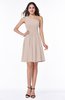 Elegant Asymmetric Neckline Sleeveless Half Backless Chiffon Mini Plus Size Bridesmaid Dresses