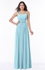 Modern A-line Spaghetti Zip up Floor Length Sash Plus Size Bridesmaid Dresses