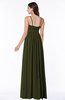 Modern A-line Spaghetti Zip up Floor Length Sash Plus Size Bridesmaid Dresses