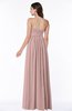 Modern A-line Spaghetti Zip up Floor Length Sash Plus Size Bridesmaid Dresses