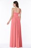 Modern A-line Spaghetti Zip up Floor Length Sash Plus Size Bridesmaid Dresses