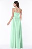 Modern A-line Spaghetti Zip up Floor Length Sash Plus Size Bridesmaid Dresses