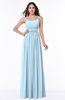 Modern A-line Spaghetti Zip up Floor Length Sash Plus Size Bridesmaid Dresses
