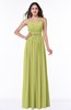 Modern A-line Spaghetti Zip up Floor Length Sash Plus Size Bridesmaid Dresses