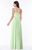 Modern A-line Spaghetti Zip up Floor Length Sash Plus Size Bridesmaid Dresses