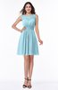 Plain Scoop Sleeveless Zipper Mini Bridesmaid Dresses